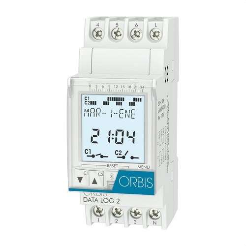 Interrupteur horaire numérique DATA LOG 2 230V avec la référence OB175012 de la marque ORBIS