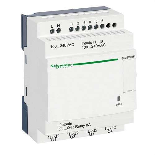 Relais programmable ZELIO 100-240V E/S-10 LADDER avec la référence SR2D101FU de la marque SCHNEIDER ELECTRIC