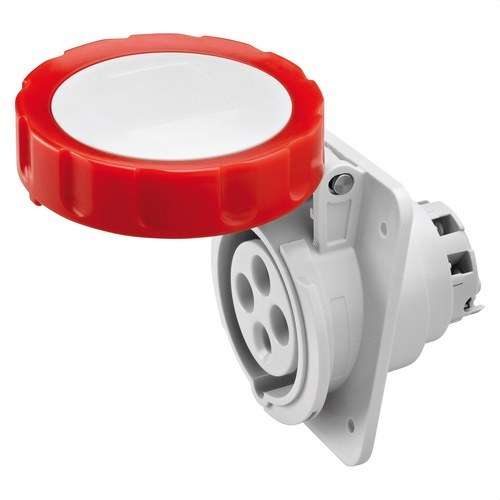 Socle fixe encastré à 10º IP67 3P+T 16A 400V 6H avec la référence GW62231H de la marque GEWISS