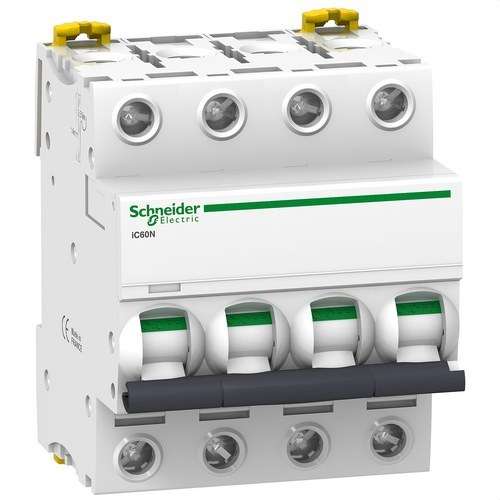 Disjoncteur Acti9 iC60N 4P 50A Courbe D avec la référence A9F75450 de la marque SCHNEIDER ELECTRIC