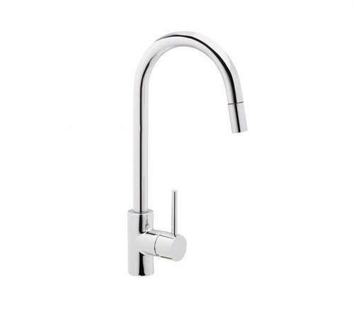 Mitigeur de cuisine avec bec rétractable TAU chrome avec la référence FRV61206 de la marque GENEBRE