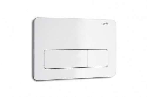 Bouton-poussoir double chasse Street Square blanc avec la référence 5056301 de la marque GALA