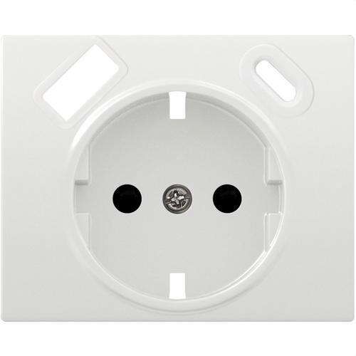 Plaque de prise schuko avec chargeur USB type C blanc Iris avec la référence 18724-USBC de la marque BJC