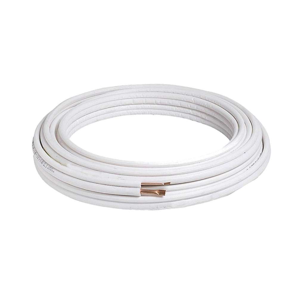 Tube double en cuivre isolé pour climatiseur 1/4"-3/8" - Rouleau de 20 mètres avec la référence PEDOBLAM1/4X3/8(20M)-(COASOL) de la marque TUBERIA COBRE
