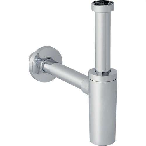 Siphon bouteille avec tube d'immersion pour lavabos avec sortie horizontale diamètre 32mm avec la référence 151.034.21.1 de la marque GEBERIT