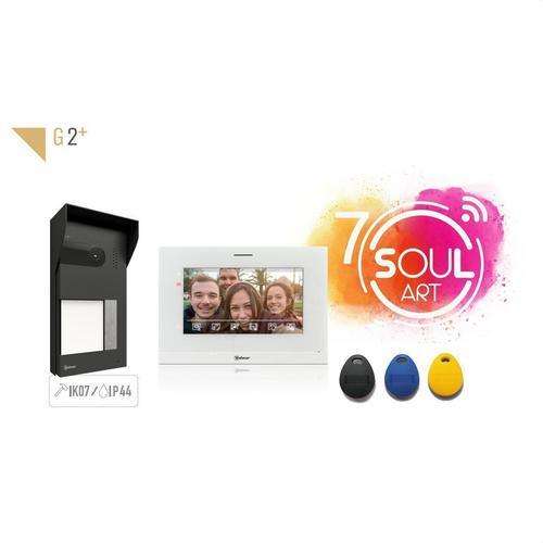 Kit visiophone pour 1 logement avec wifi Golmar Soul S5110/ART 7W avec la référence 12205118 de la marque GOLMAR