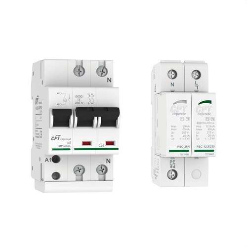 Ensemble de protection surtension 2MP-25 + PSC2-12,5/230 TT avec la référence 77706575 de la marque CIRPROTEC
