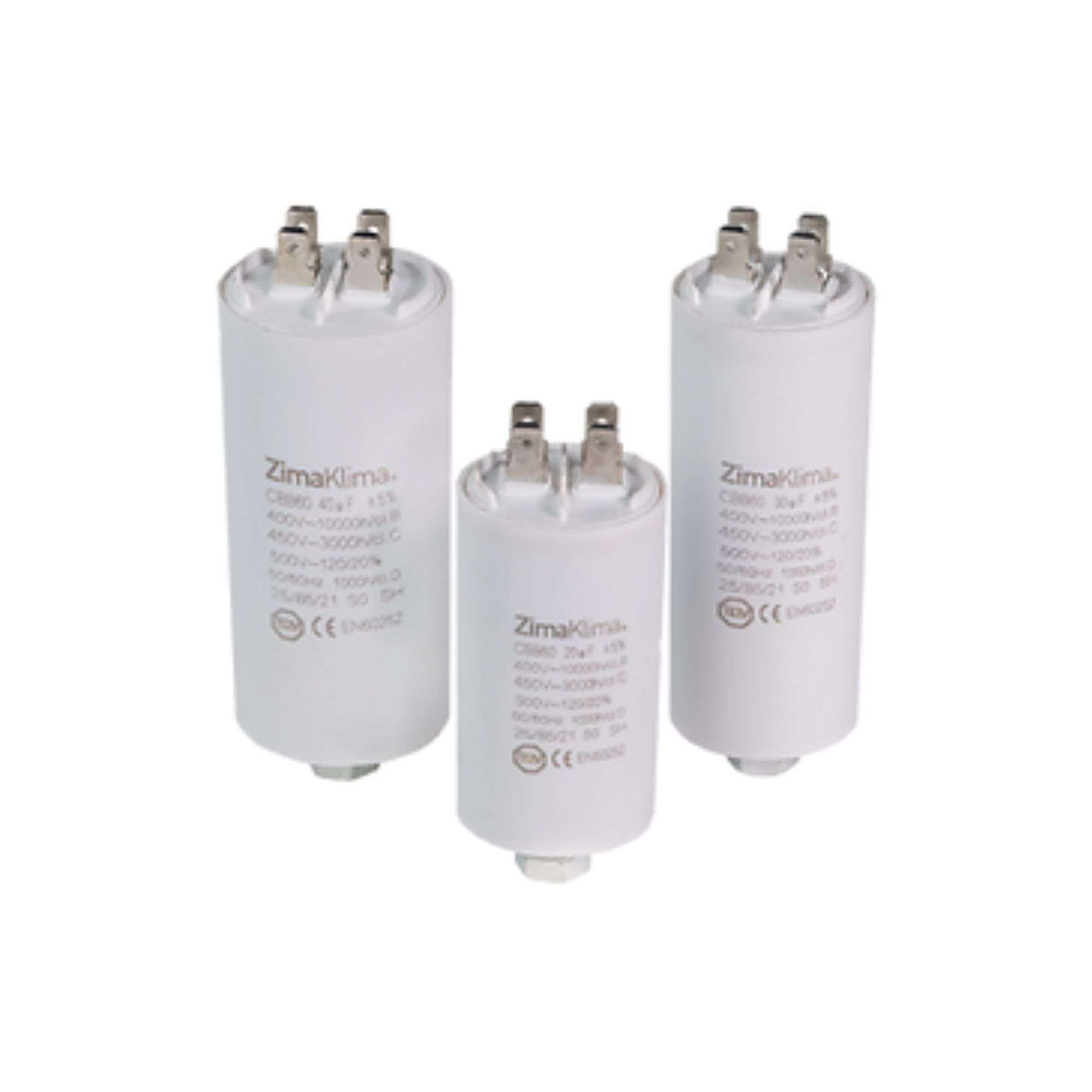 Condensateur de moteur de 50 uF avec la référence 2102-5000 de la marque ZIMAKLIMA