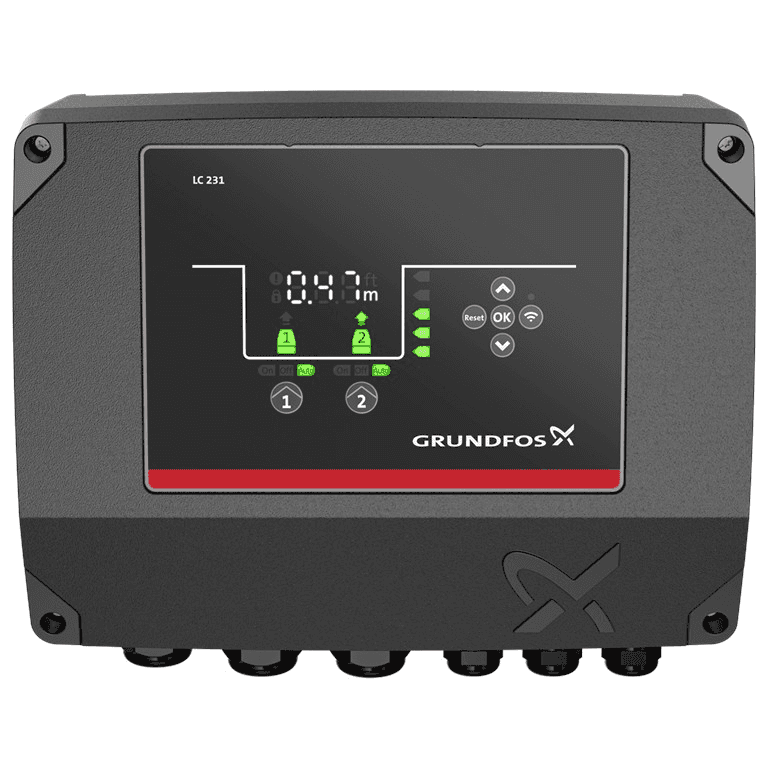 Contrôleur de pompe Grundfos LC 231 2X 1-9 DOL 3X460 PI CE avec la référence 99369650 de la marque GRUNDFOS