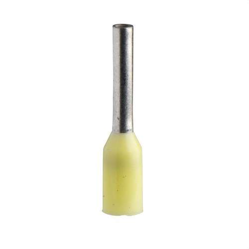 Embout de câble isolé sans isolation 0,25mm2 jaune avec la référence DZ5CE002 de la marque SCHNEIDER ELECTRIC