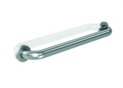 Barre d'appui droite 400mm inox satiné avec la référence GW11 02 04 01 de la marque GENWEC