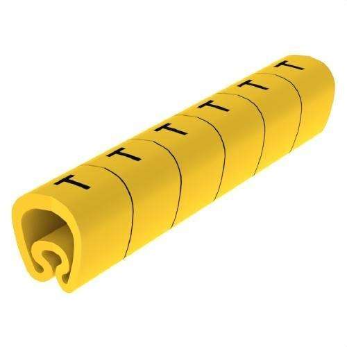 Marqueurs prédécoupés jaunes Ø18 PVC plastifiés avec la référence 1813-T de la marque UNEX