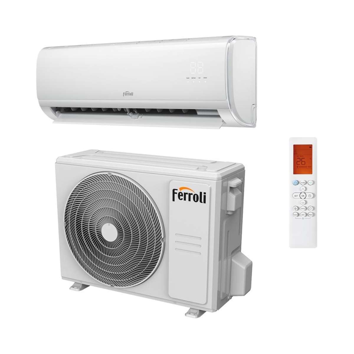 Climatiseur avec wifi Ferroli Giada S 9 2,77 kW 9000 BTU avec la référence 4B3970099 de la marque FERROLI