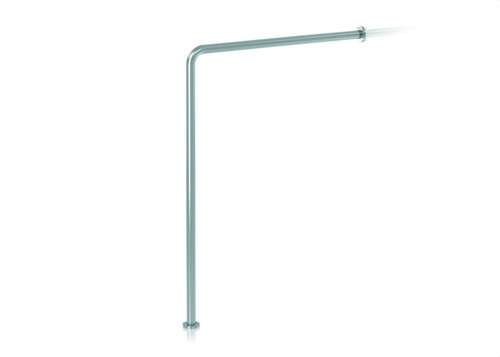 Barre d'appui 90º mur au sol inox satiné avec la référence GW11 14 04 01 de la marque GENWEC