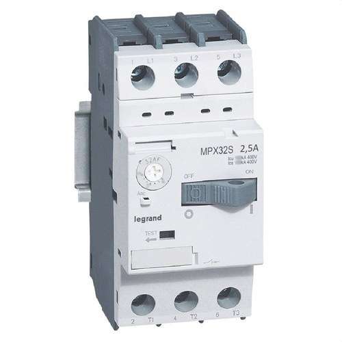 Disjoncteur MPX 32S 1.6-2.5A avec la référence 417306 de la marque LEGRAND