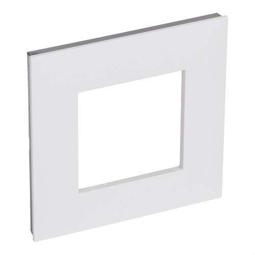 Cadre enjoliveur 1 élément blanc/chrome Valena Next avec la référence 741011 de la marque LEGRAND