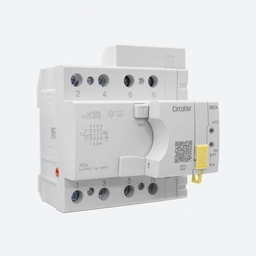 Disjoncteur différentiel réarmable REC4 4P 40A 300mA avec la référence P26F23. de la marque CIRCUTOR