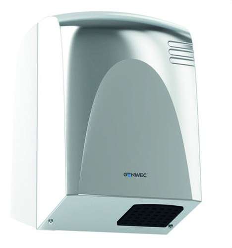 Sèche-mains à capteur électronique Wecflow acier inoxydable brillant avec la référence GW01 14 04 02 de la marque GENWEC