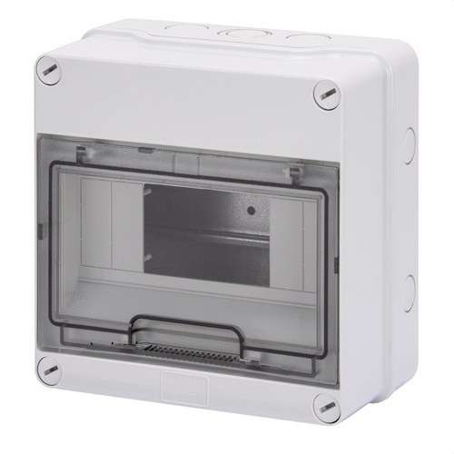 Boîte de distribution de surface étanche 8 modules avec la référence GW40003 de la marque GEWISS
