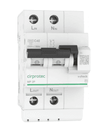 Protecteur de surtension permanente Cirprotec V-CHECK MINI 4P 10 A avec la référence 79706111 de la marque CIRPROTEC