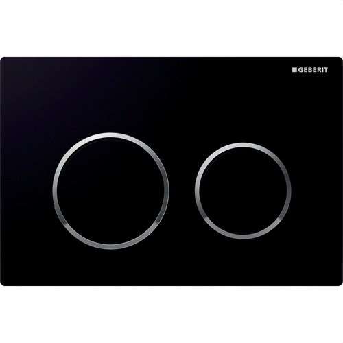 Bouton de double chasse OMEGA20 chrome brillant avec la référence 115.085.KM.1 de la marque GEBERIT