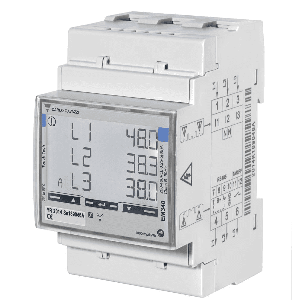 Compteur d'énergie triphasé jusqu'à 65 A Wallbox avec la référence 000002174 de la marque WALLBOX