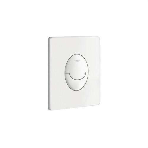 Bouton poussoir double chasse Skate Air Blanc avec la référence 38505SH0 de la marque GROHE