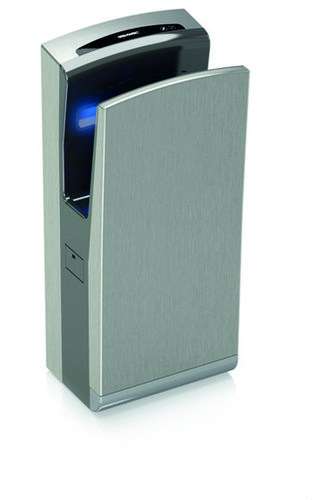 Sèche-mains automatique Bladeflow 2 inox satiné (avec brosses) avec la référence GW01 18 04 01 de la marque GENWEC