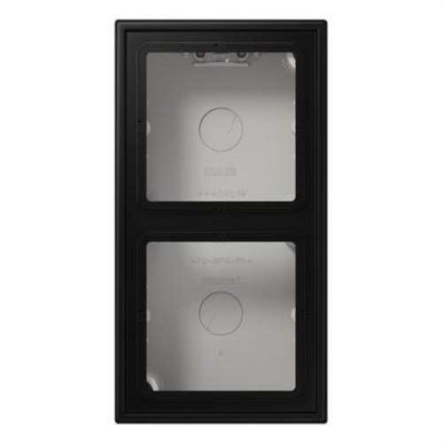 Boîte de surface double noir mat LS avec la référence LS582ASWM de la marque JUNG