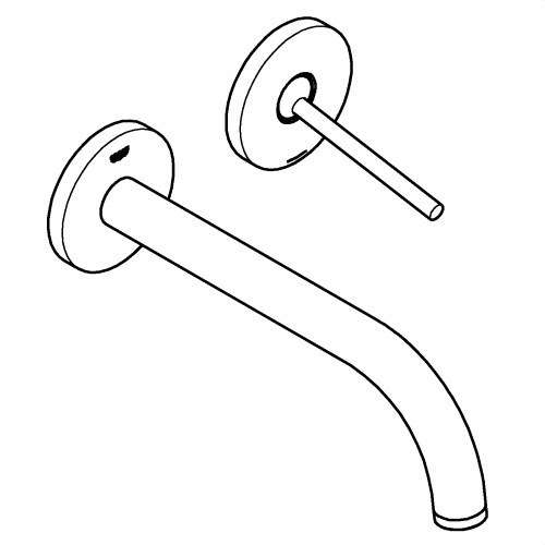 Mitigeur mural pour lavabo Atrio Joystick supersteel avec la référence 29406DC0 de la marque GROHE