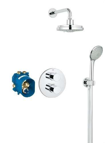 Ensemble de douche Perfect Shower Set Grohtherm 3000 Cosmopolitan chrome avec la référence 34399000 de la marque GROHE