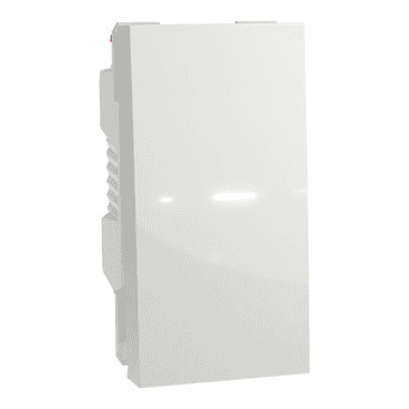 Bouton-poussoir 1 module Schneider New Unica blanc avec la référence NU310618 de la marque SCHNEIDER ELECTRIC