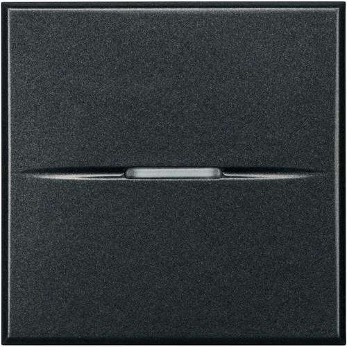 Croisement axial éclairable borne à vis 2 modules anthracite Axolute avec la référence HS4004/2 de la marque BTICINO