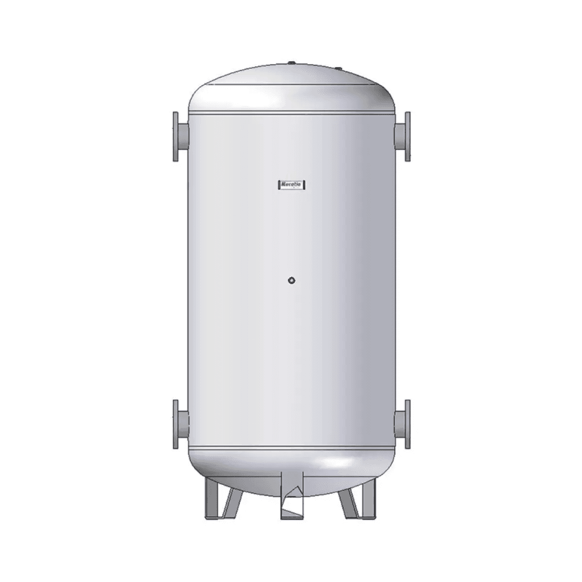 Réservoir d'inertie en acier inoxydable Mecalia DPI/DI de 150 litres avec la référence 02706 de la marque MECALIA