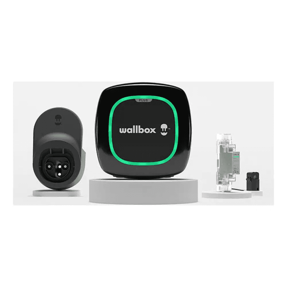 Kit chargeur voiture électrique monophasé 7,4 kW + compteur d'énergie + câble Dock + tuyau 5 mètres Type 2 Wallbox Pulsar Max avec la référence K1PLP4-0-2-2-9-002 de la marque WALLBOX