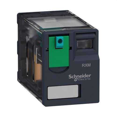 Relais miniature enfichable Zelio Relay 6A 4RT 24 V CC avec la référence RXM4AB1BD de la marque SCHNEIDER ELECTRIC