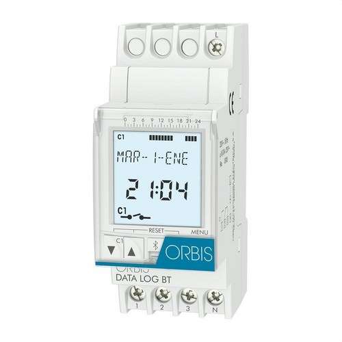 Interrupteur horaire digital modulaire Orbis DATA LAG 2 avec la référence OB171512 de la marque ORBIS