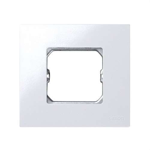 Cadre compact pour 1 élément blanc avec châssis Simon 27 Play avec la référence 2700610-030 de la marque SIMON