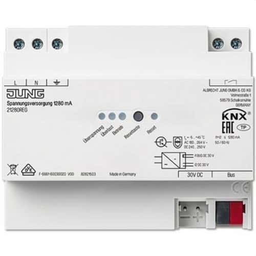 Jung KNX Power Supply 1,280 mA with reference 21280REG from the brand JUNG