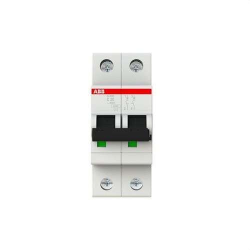 Disjoncteur S202-C20 2P 40A Courbe C avec la référence 2CDS252001R0204 de la marque ABB
