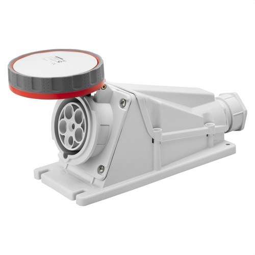 Base fixe de surface à 90º. IP67 3P+N+T 63A 400V avec la référence GW63527 de la marque GEWISS