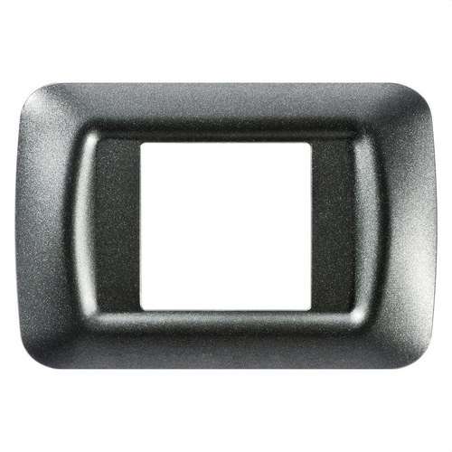 Plaque de 2 modules gris ardoise System avec la référence GW22612 de la marque GEWISS