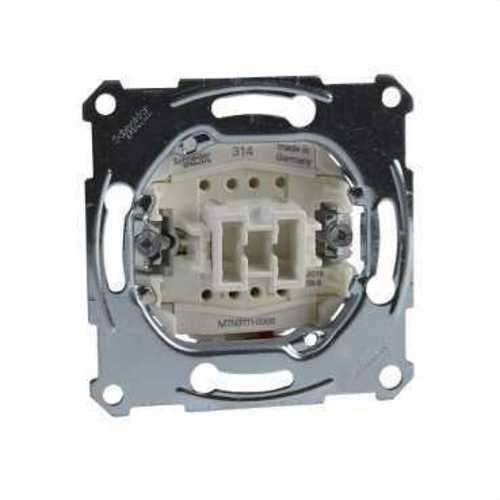 Interrupteur unipolaire 10A compatible avec Schneider Elegance ou D-life avec la référence MTN3111-0000 de la marque SCHNEIDER ELECTRIC