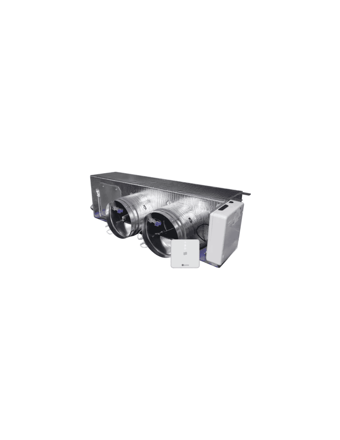 Plénum motorisé Airzone Easyzone 25 Wi-Fi Medium AZC25MELBS01S2 pour Mitsubishi Electric basse silhouette – 2 sorties Ø200 mm (capacité moyenne) avec la référence AZC25MELBS01S2 de la marque AIRZONE