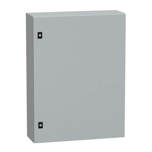 Armoire murale en acier porte pleine sans plaque de montage 800x600x200 Panneau SeT CRN avec la référence NSYCRN86200 de la marque SCHNEIDER ELECTRIC