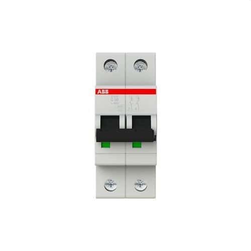 Disjoncteur S202-C50 2P 50A Courbe C 10kA avec la référence 2CDS252001R0504 de la marque ABB