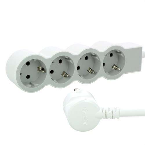 Multiprise avec 4 prises schuko et câble de 5 mètres avec la référence 694569 de la marque LEGRAND