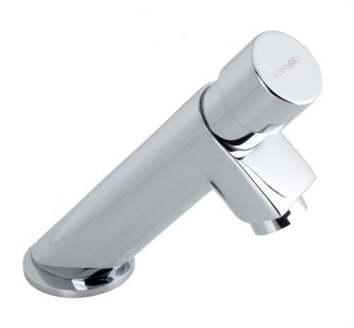 Robinet de lavabo temporisé avec bouton-poussoir IPSON chrome avec la référence 1030 04 de la marque GENEBRE