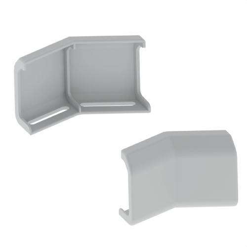 Union d'angle plat gris 100 U23X avec la référence 66851 de la marque UNEX