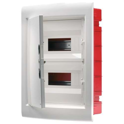 Tableau de distribution encastré avec porte aveugle 36 modules (18x2) avec la référence GW40889 de la marque GEWISS